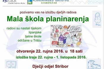 Izložba dječjih radova "Mala škola planinarenja"